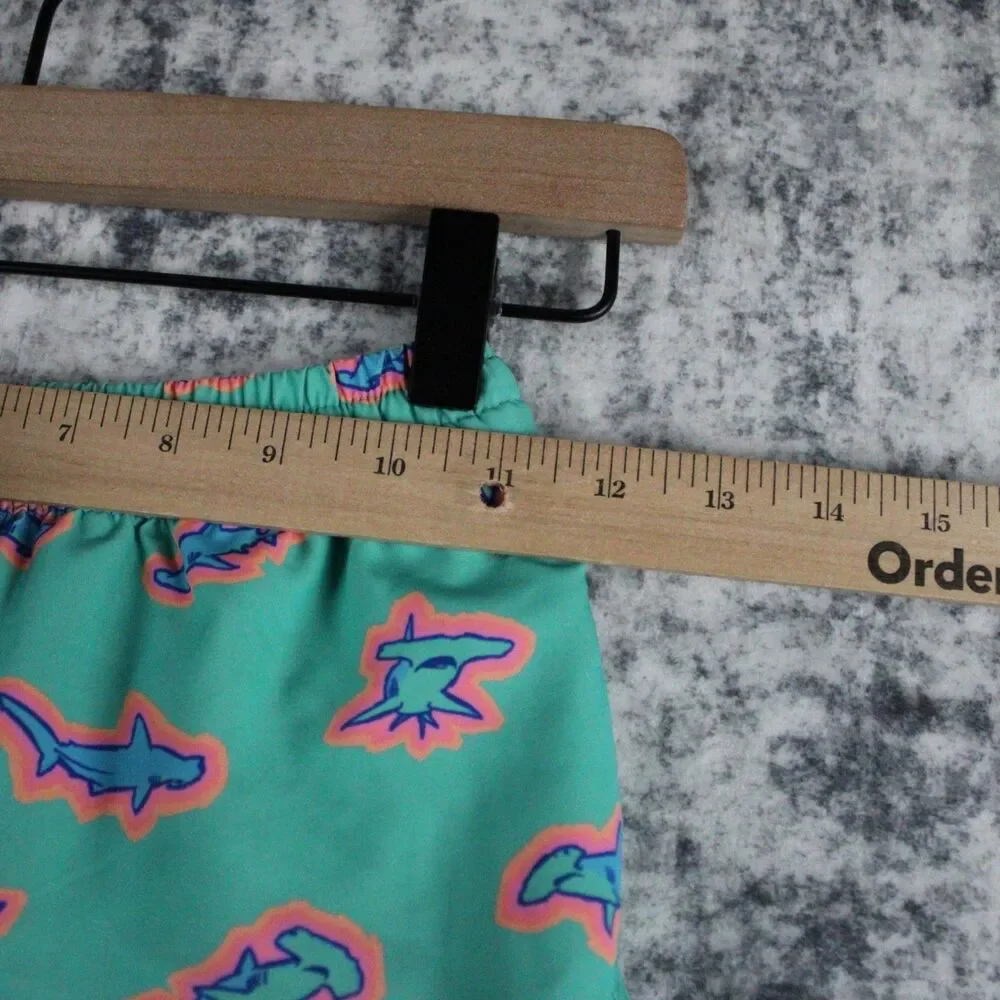 Chubbies Boys Size XS 6/7 The Apex Swimmers Hammerhead Shark Swim Shorts Lined